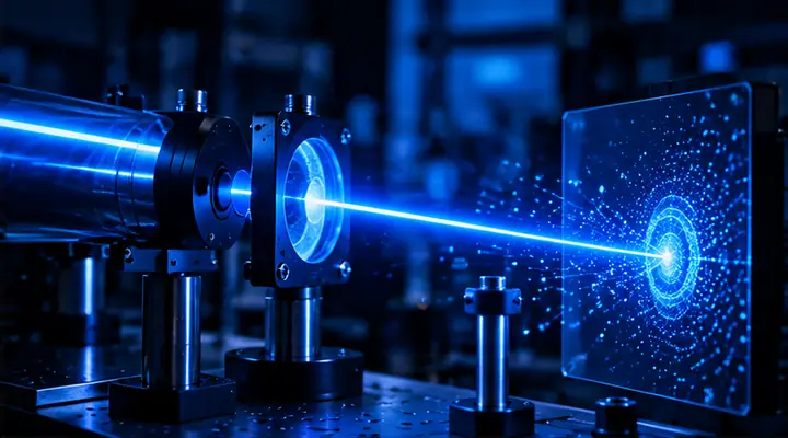 Laser light scattering on an optical laboratory bench