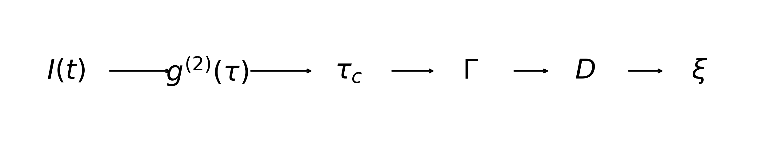 Signal-to-correlation chain from measured light intensity fluctuations to physical parameters